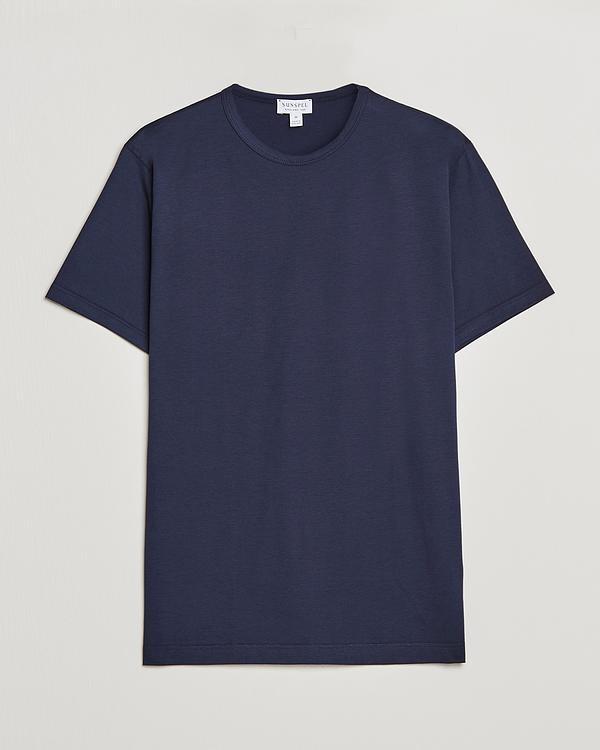 Dark blue t-shirt from Sunspel