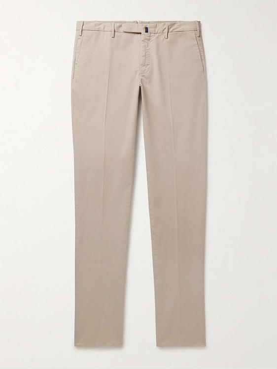 Taupe chinos from Incotex