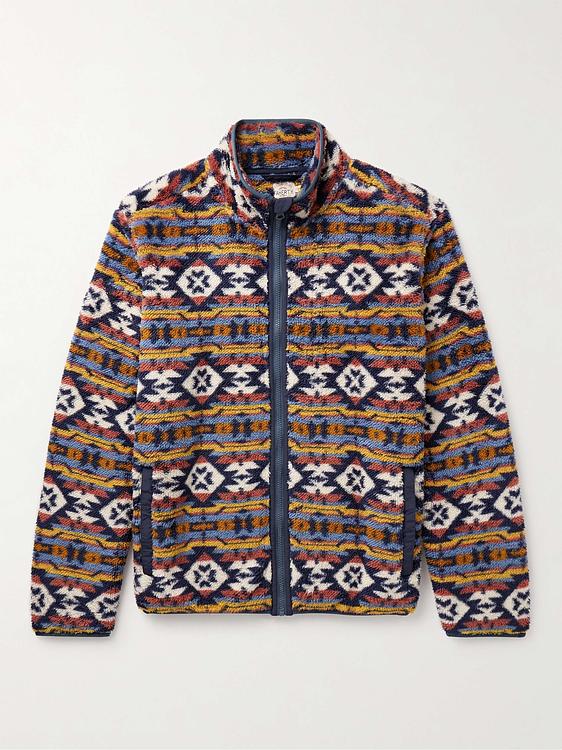 Multicolor fleece jacket from Faherty