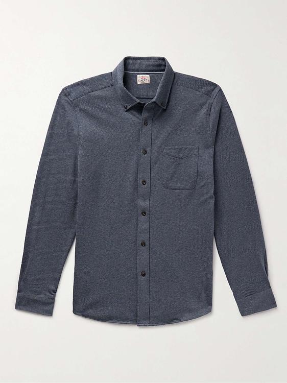 Dark grey casual shirt from Faherty