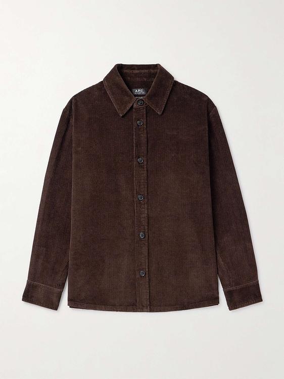 Dark brown overshirt from A.P.C