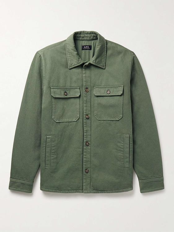 Dark green casual jacket from A.P.C