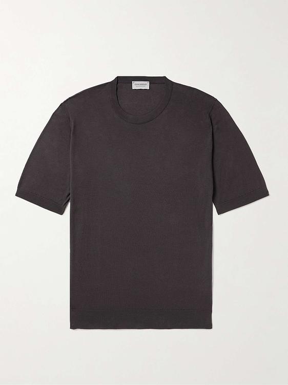 Dark brown t-shirt from John Smedley
