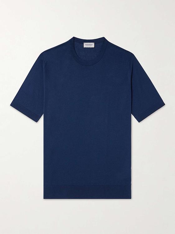 Dark blue t-shirt from John Smedley