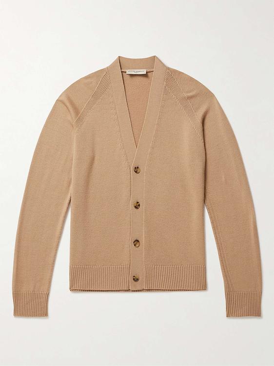 Taupe cardigan from Officine Générale