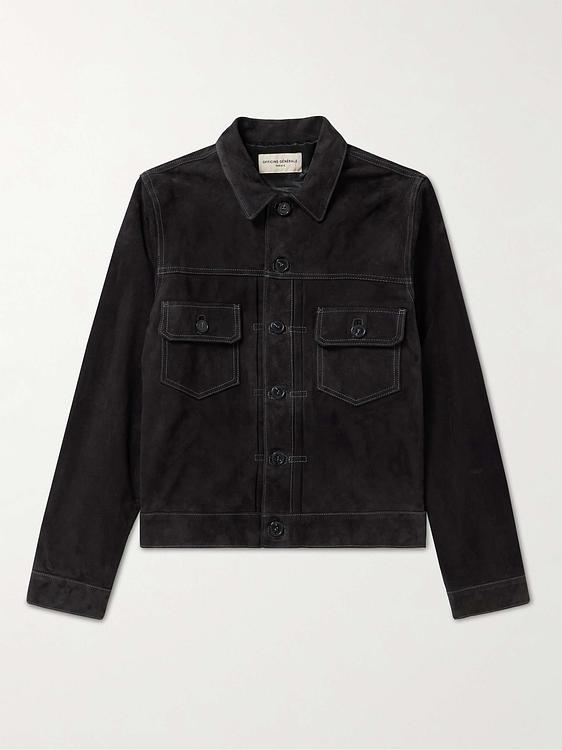 Black leather jacket from Officine Générale