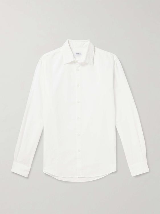 White casual shirt from Sunspel