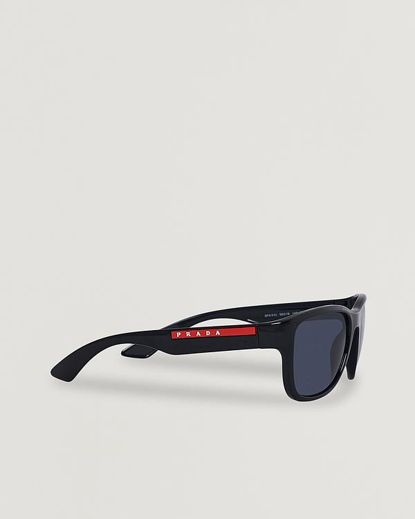 Black d-frame sunglasses from Prada Linea Rossa