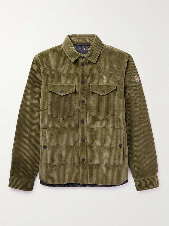 Dark green down jacket from Moncler Grenoble