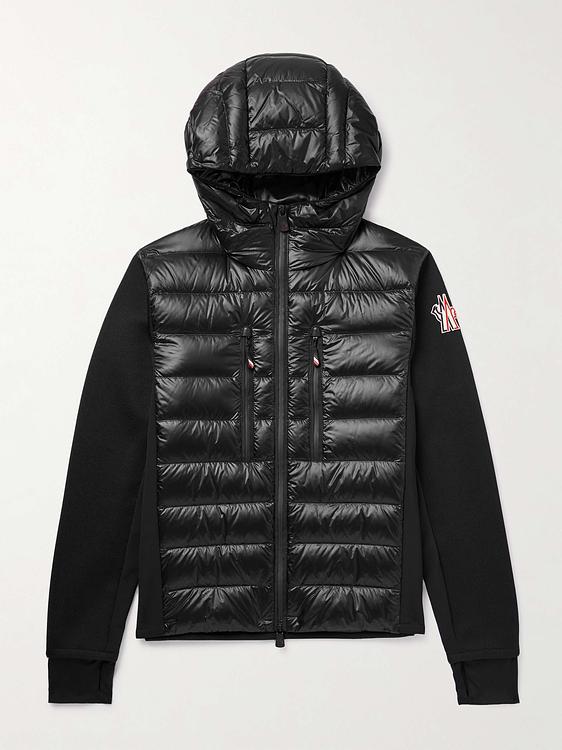 Black hybrid jacket from Moncler Grenoble
