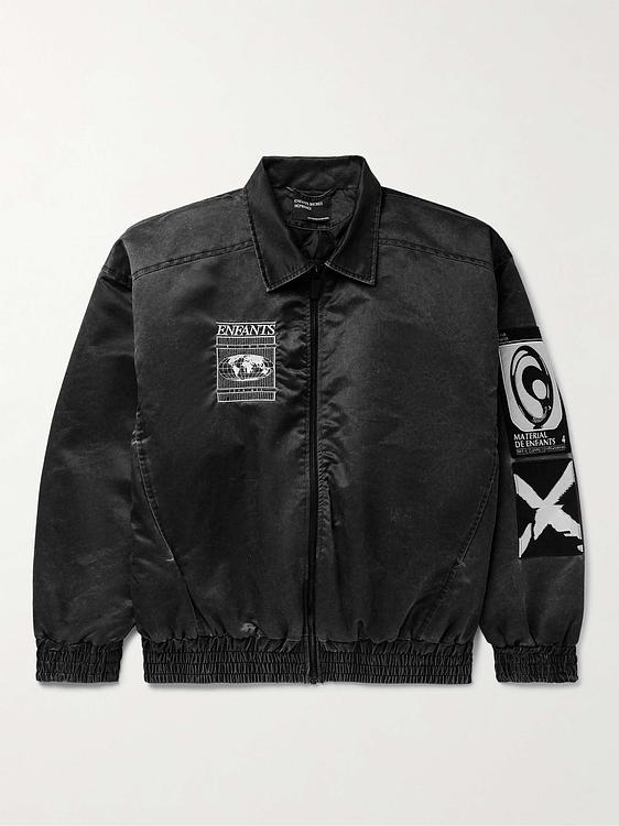 Print black bomber jacket from Enfants Riches Déprimés