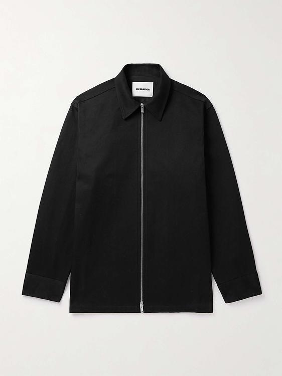 Black overshirt from Jil Sander