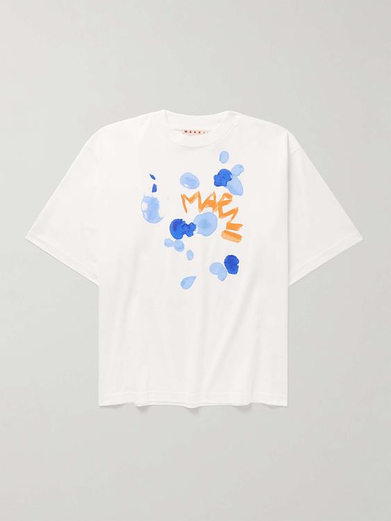 Print white t-shirt from Marni