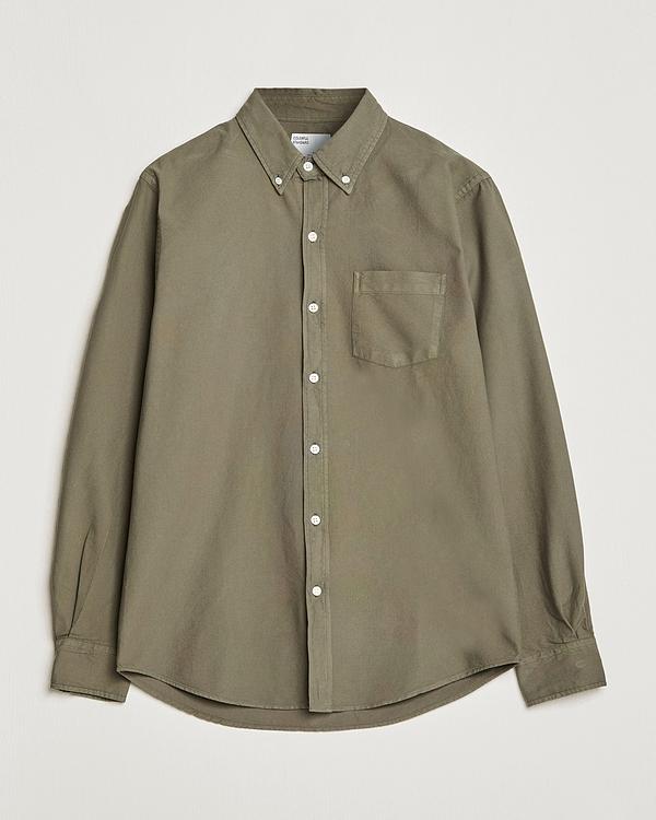 Taupe oxford shirt from Colorful Standard