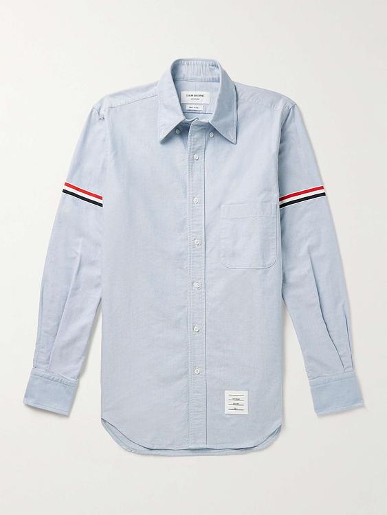 Light blue casual shirt from Thom Browne