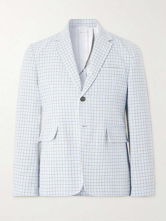 Checkered white suit jacket from Thom Browne