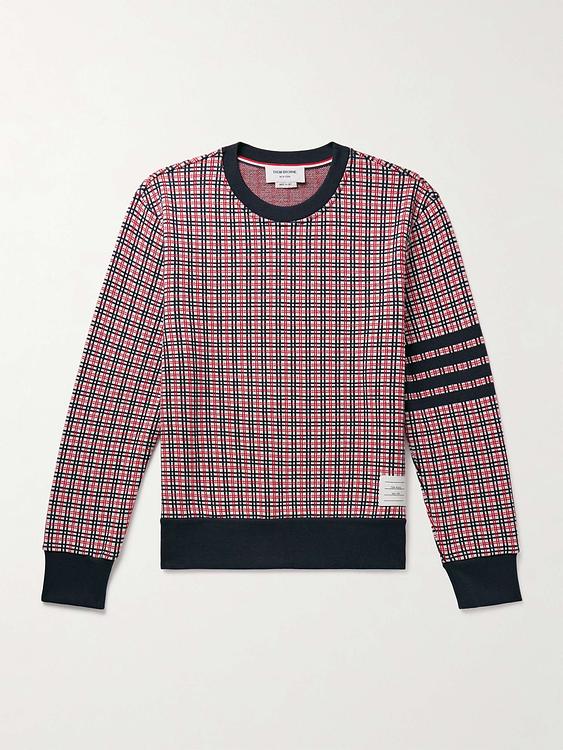Checkered multicolor sweatshirt from Thom Browne
