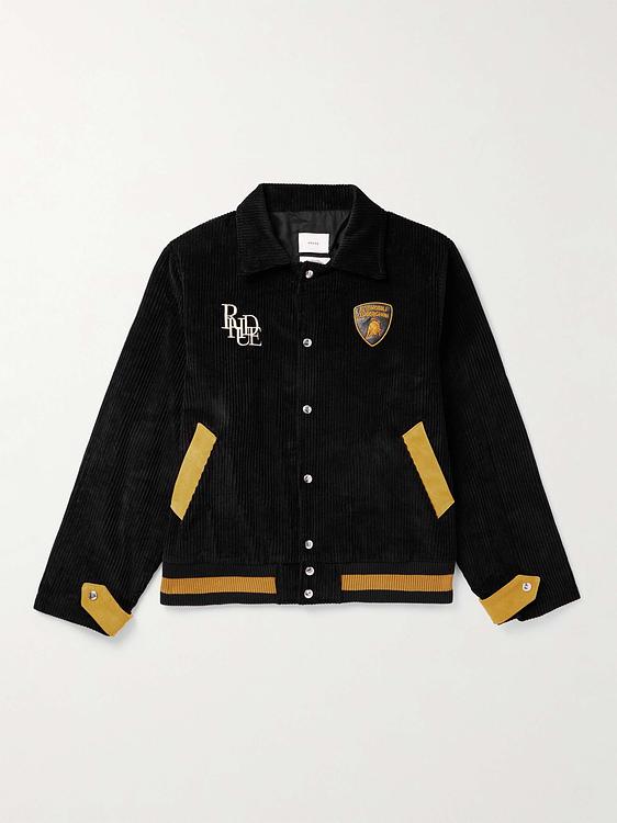 Black bomber jacket from Rhude