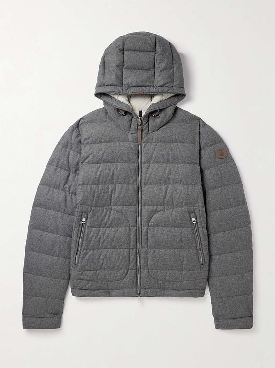 Grey down jacket from Moncler