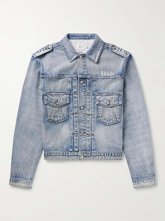 Blue denim jacket from Rhude