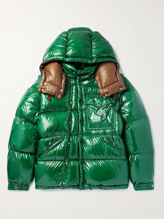 Dark green down jacket from Moncler