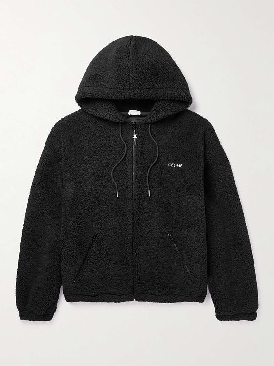 Black hooded sweatshirt from Celine Homme