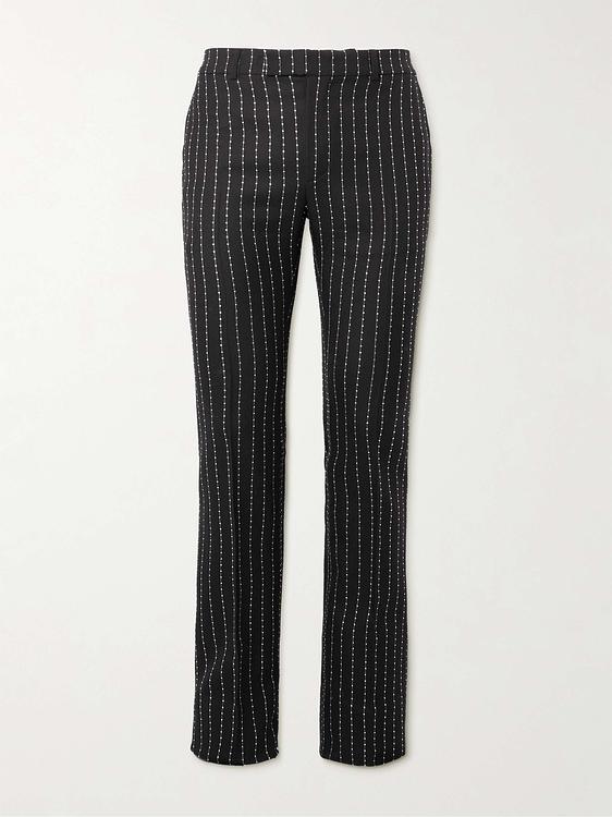 Striped black suit trousers from Celine Homme