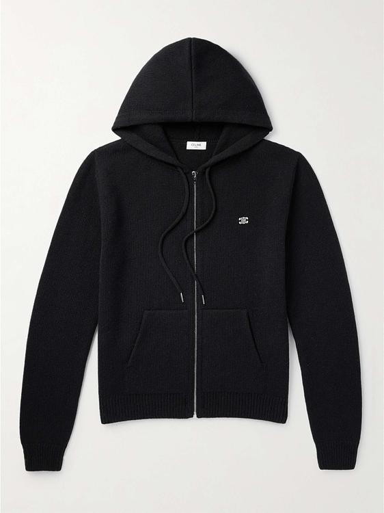 Black hooded sweatshirt from Celine Homme