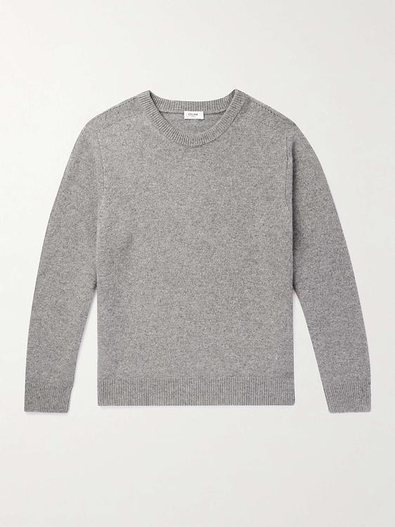 Grey cashmere sweater from Celine Homme
