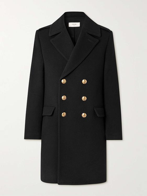 Black coat from Celine Homme