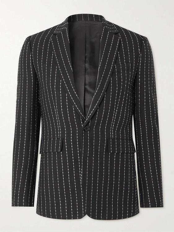 Striped black suit jacket from Celine Homme