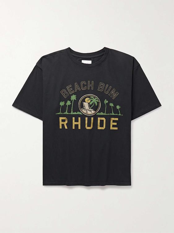 Print black t-shirt from Rhude