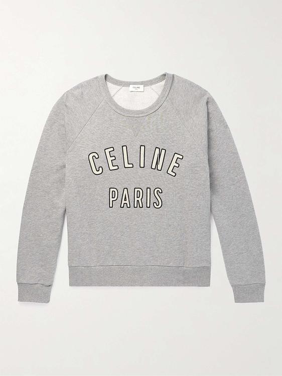 Print grey sweatshirt from Celine Homme