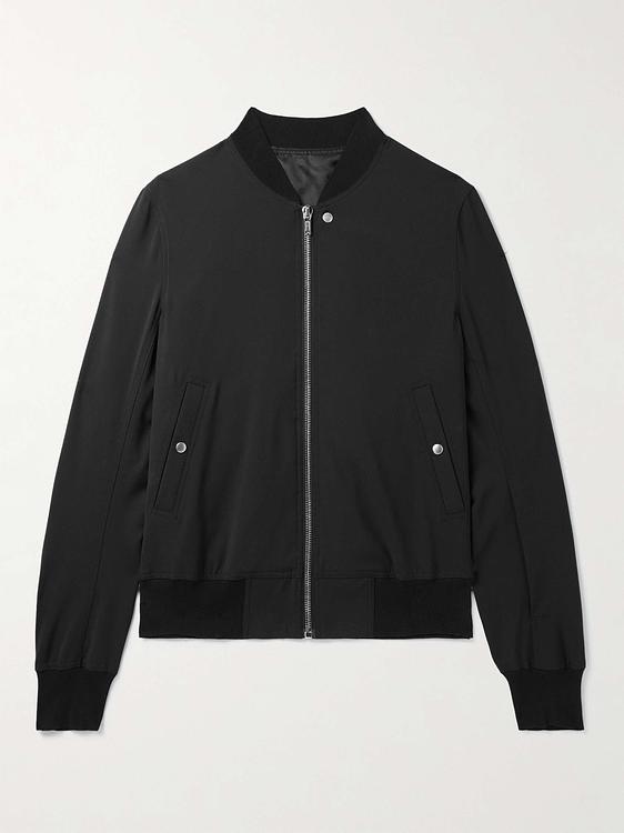 Black bomber jacket from Rick Owens