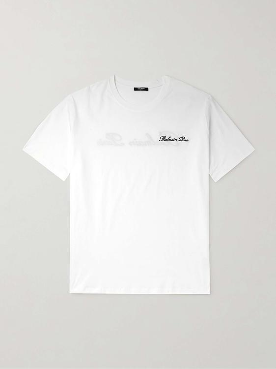 Print white t-shirt from Balmain