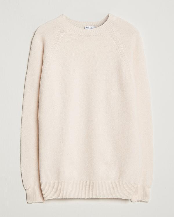 White sweater from Sunspel