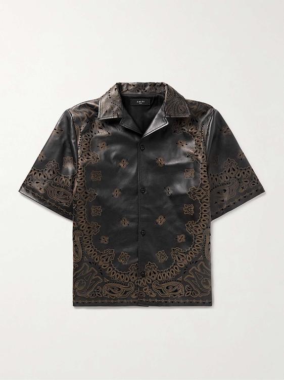 Black short sleeve shirt from Amiri