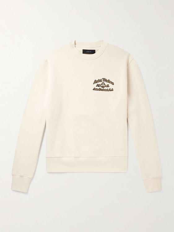 White sweatshirt from Amiri