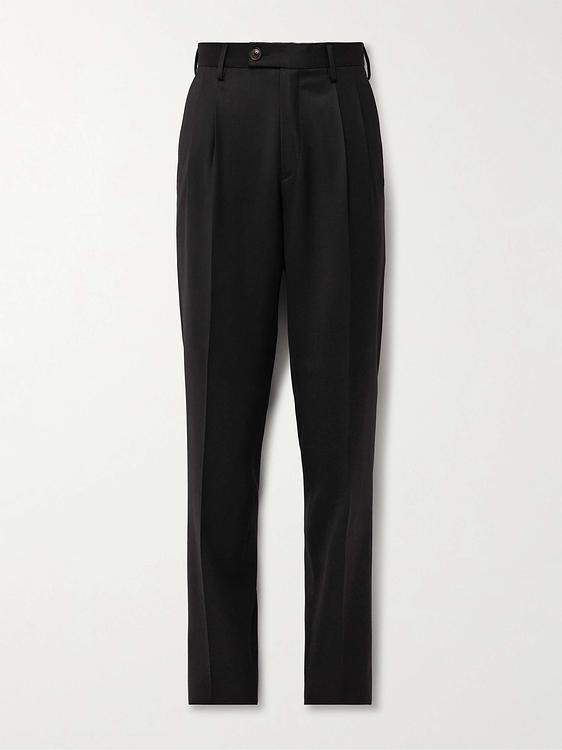Black formal trousers from Purdey