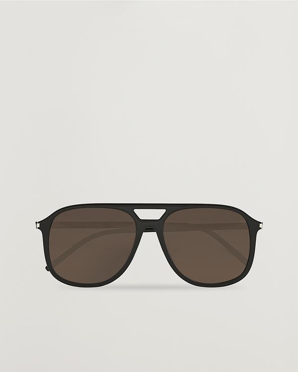 Taupe d-frame sunglasses from Saint Laurent