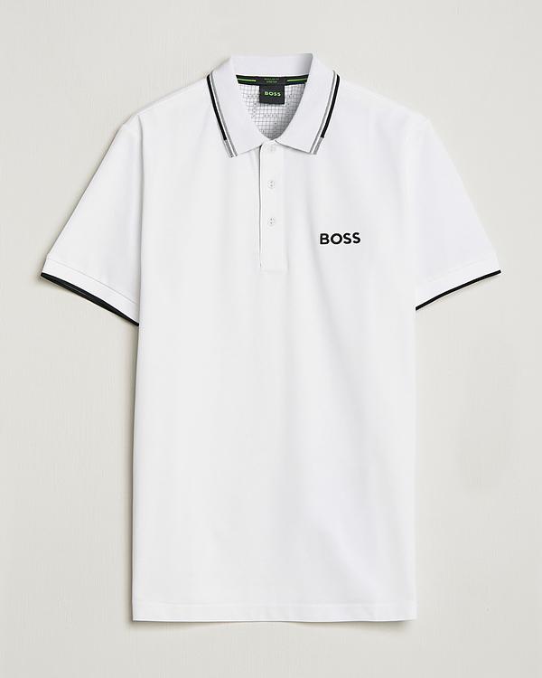 White short sleeve polo shirt from Goss Green