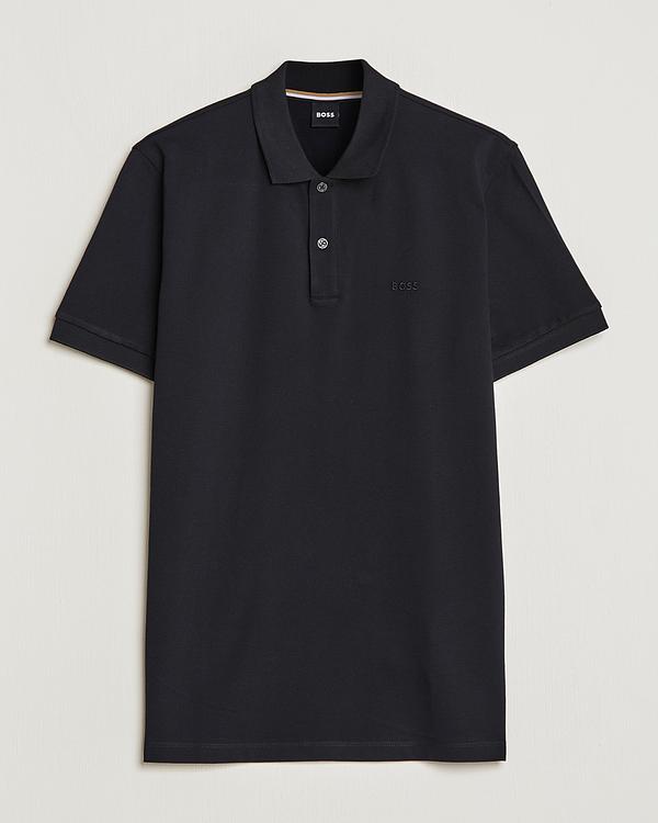 Black short sleeve polo shirt from Boss Black