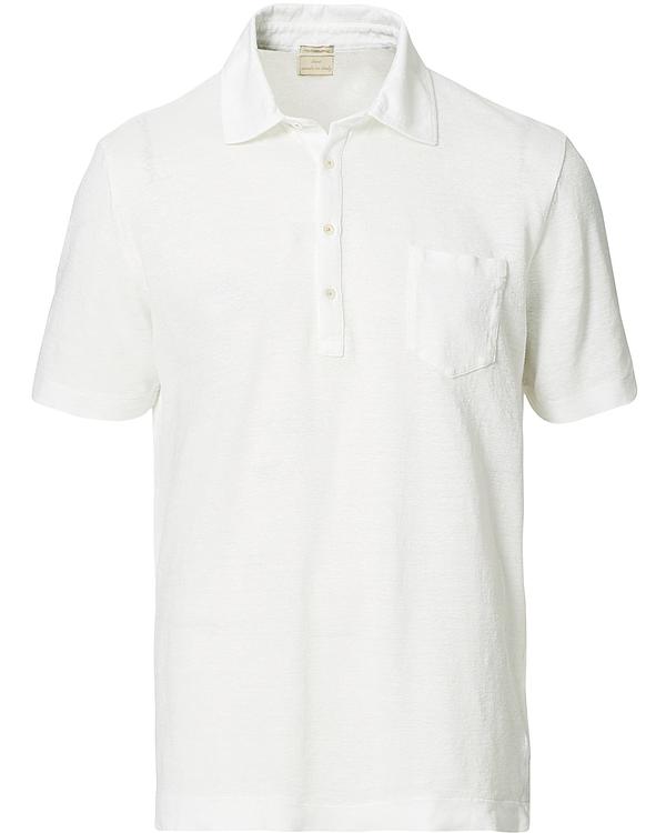 White short sleeve polo shirt from Massimo Alba