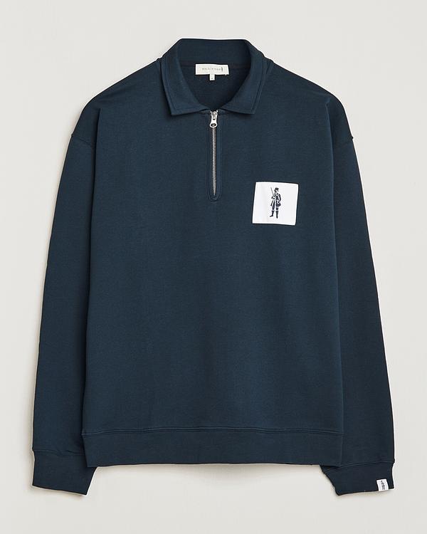 Print dark blue half-zip from Mackintosh