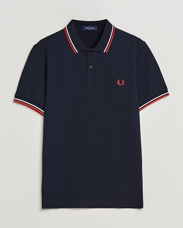 Black short sleeve polo shirt from Fred Perry