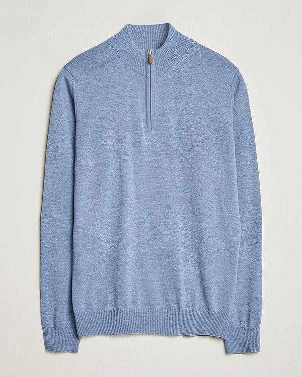 Blue half-zip from Stenströms