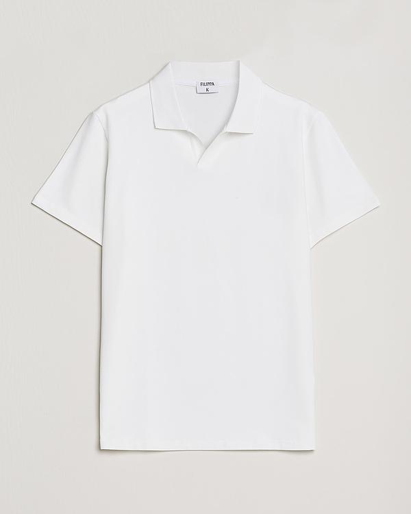White short sleeve polo shirt from Filippa K