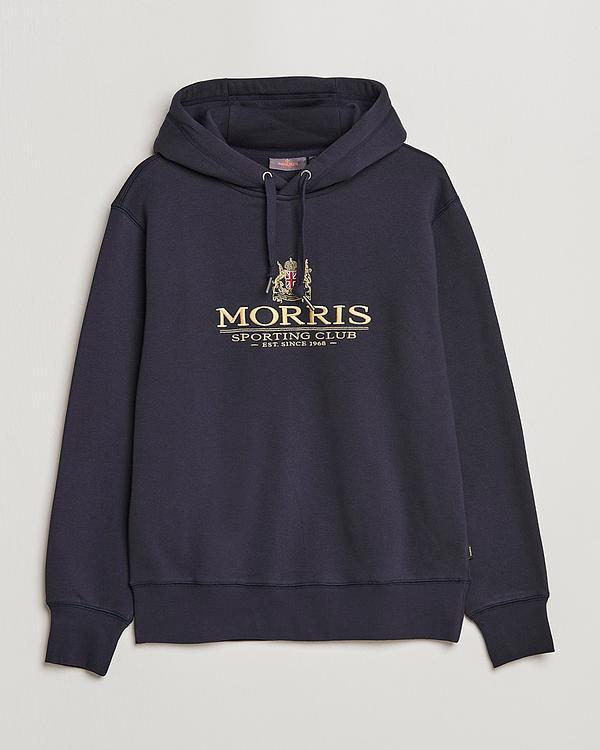 Print dark grey hooded sweatshirt from Morris