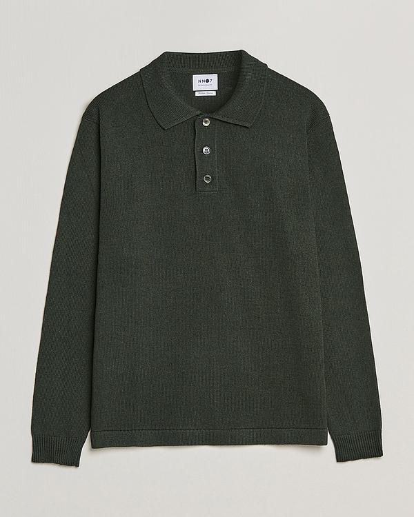 Dark green long sleeve polo shirt from NN07
