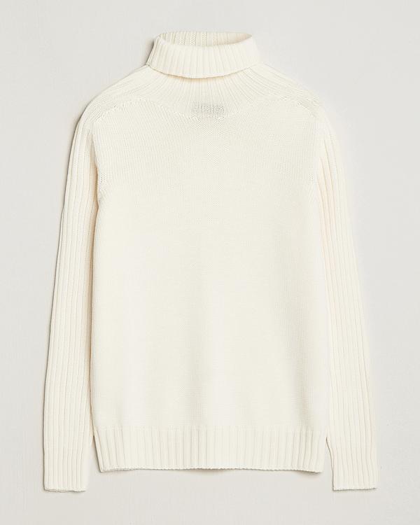 White turtleneck from Gran Sasso